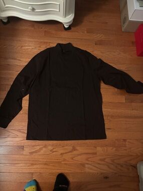 Men's Brown Mock Neck Sweater